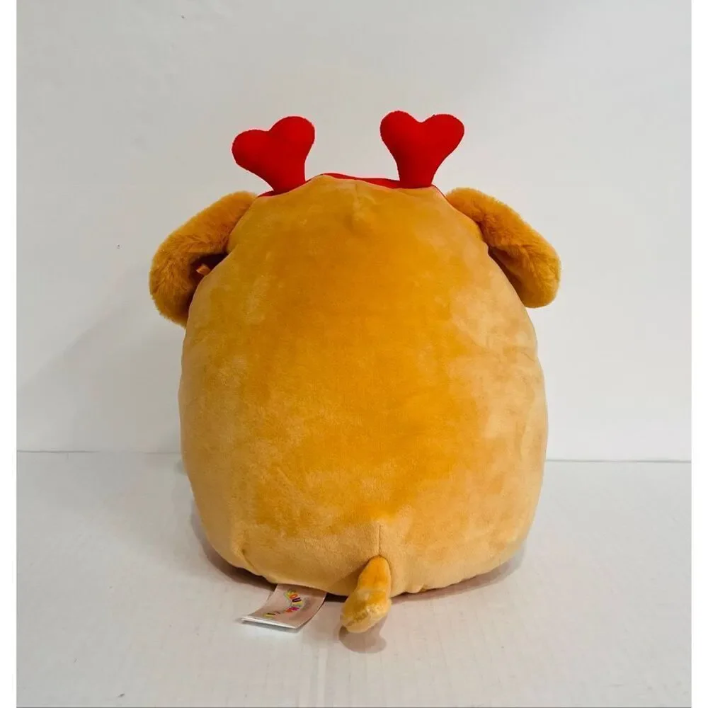 Squishmallows Finley The Golden Retriever (Heart Headband)   8”